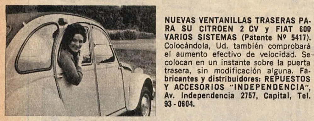 Ventanilla corrediza para el 2 CV