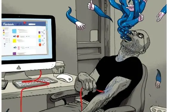 Ilustraciones reflejan nuestra cruda y absurda realidad