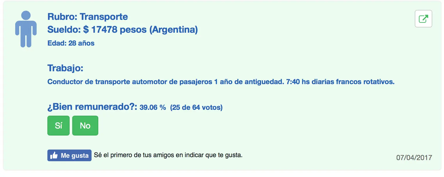 Cuánto gana un camionero en Argentina?