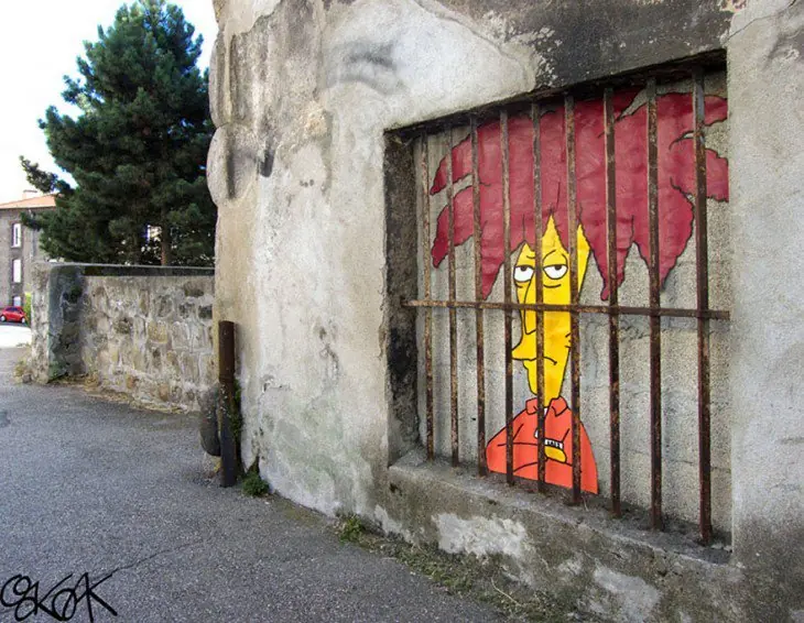 Esto si es un buen arte urbano y se merecen de todo!