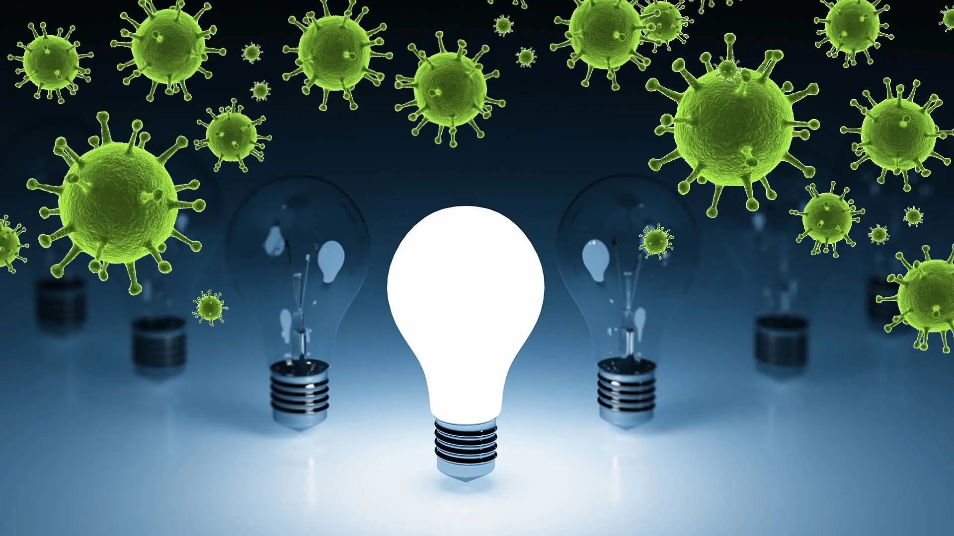 La bombilla de luz que destruye los virus