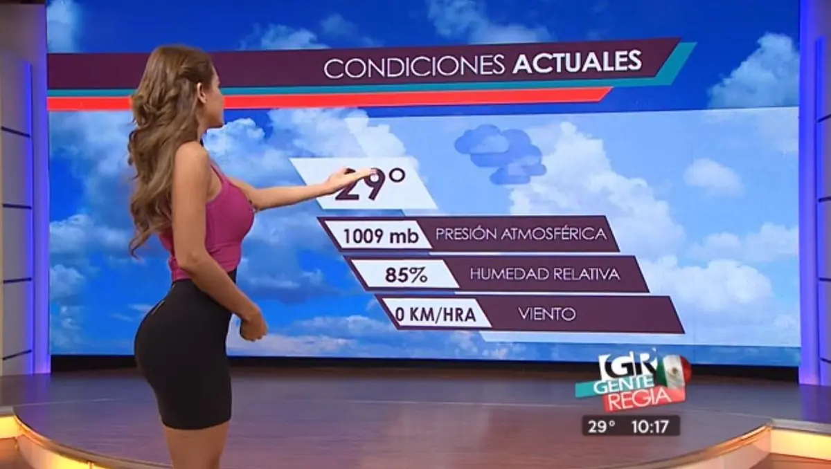 la chica del tiempo