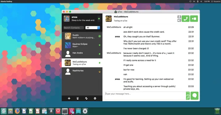Instalar qTox en Ubuntu 17.10 Linux