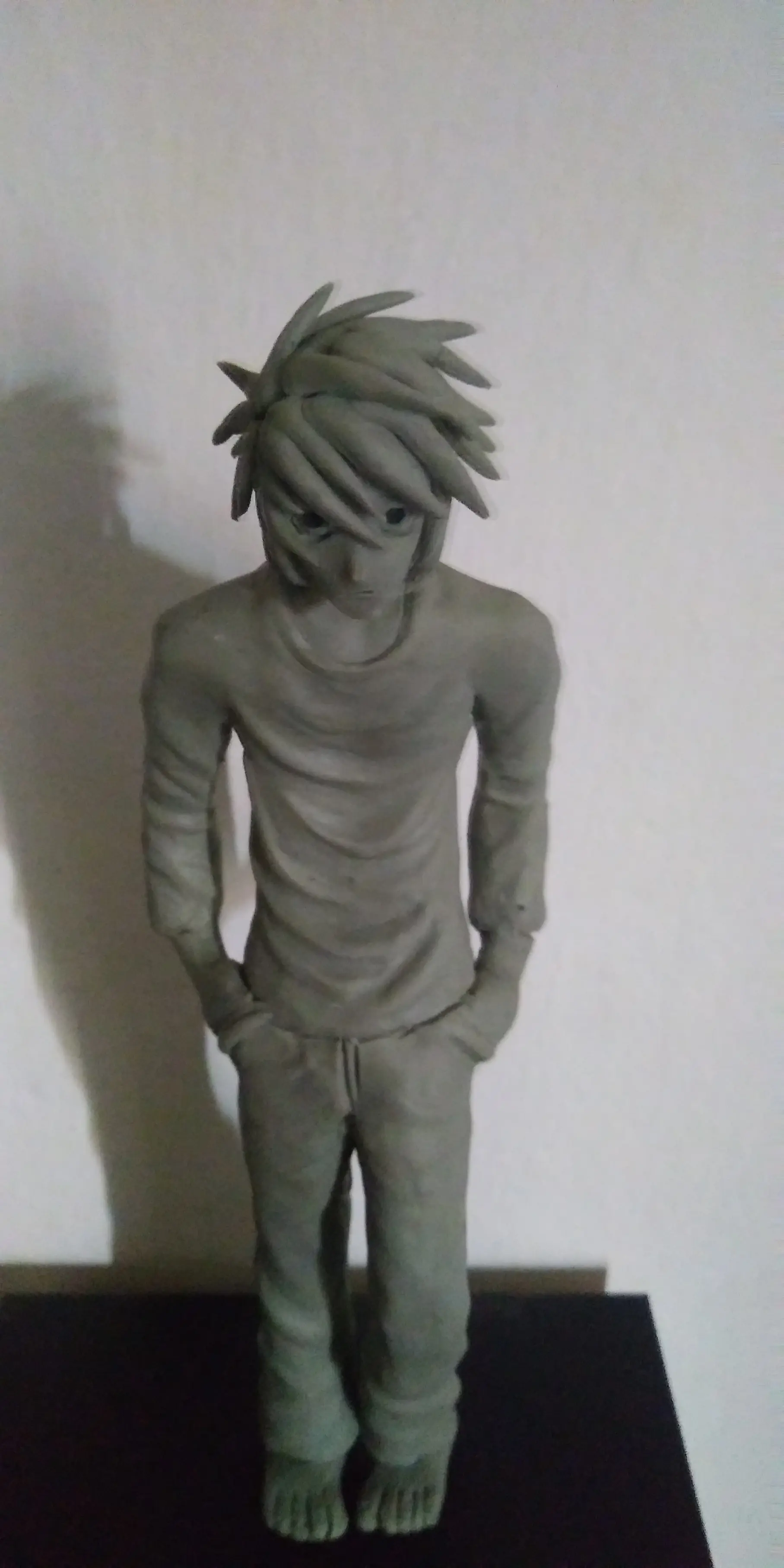 Sculpture/escultura de L ryuzaki death note en plasticera