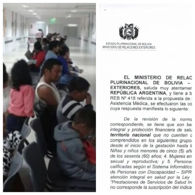 Bolivia no quiere atender gratis a argentinos en hospitales