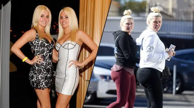 Así de envejecidas están las mellizas novias de Hugh Hefner