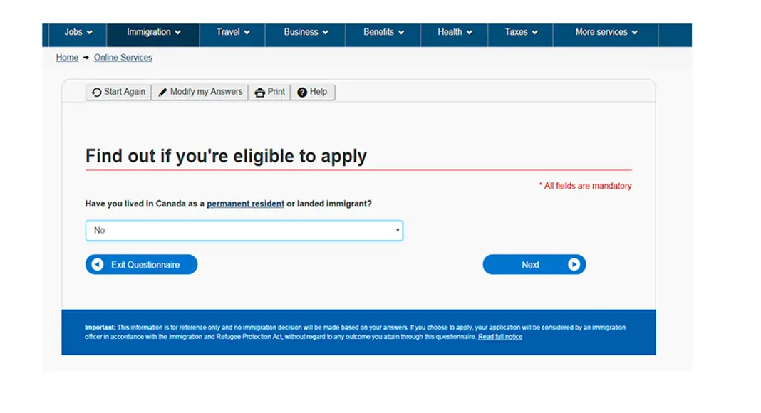 Como sacar la visa de turista para Canada