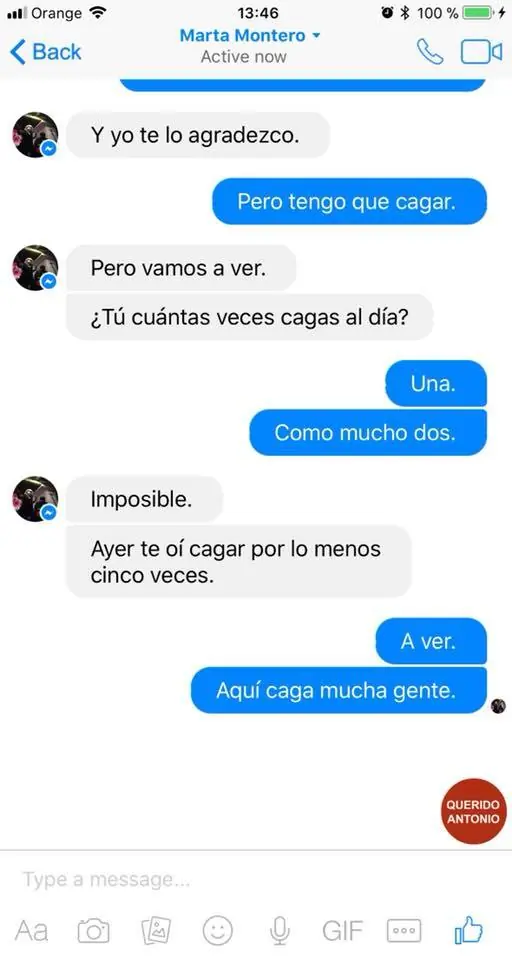 Vecina se queja porque lo oye cagar