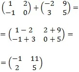 Suma y Producto de matrices