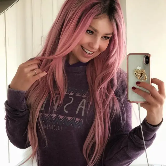 cabello rosado