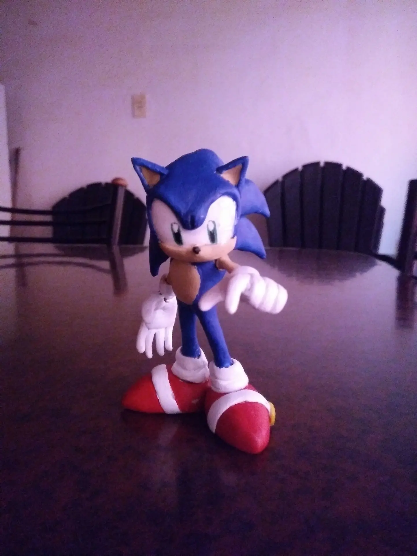 Sculpture/escultura de sonic en masilla epoxica