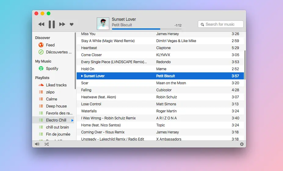Un reproductor para Spotify, Soundcloud, Google Play Music
