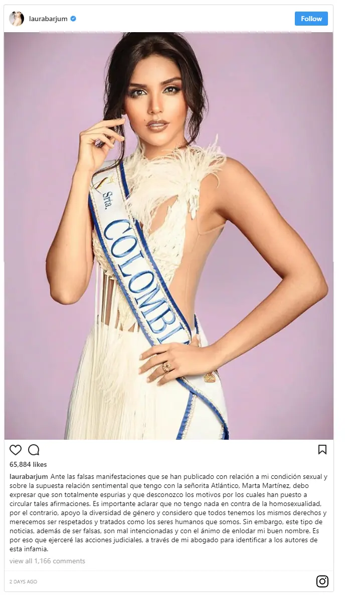 La primera finalista del Miss Universo, es homosexual?