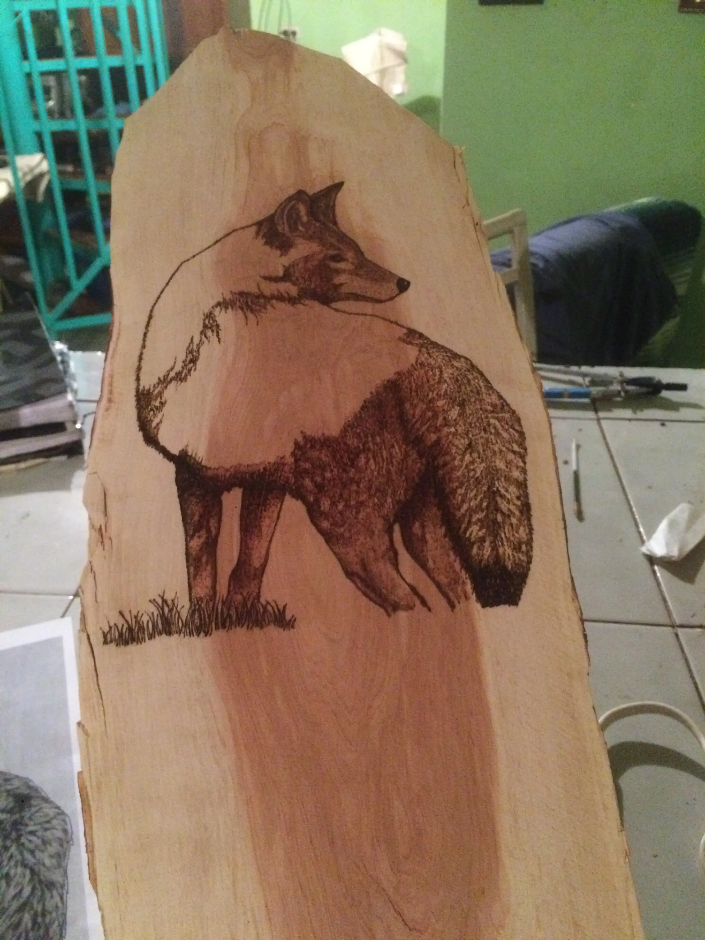 Mi primer trabajo con pirografo