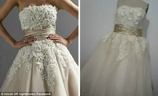 No fue una buena idea comprar vestidos por internet