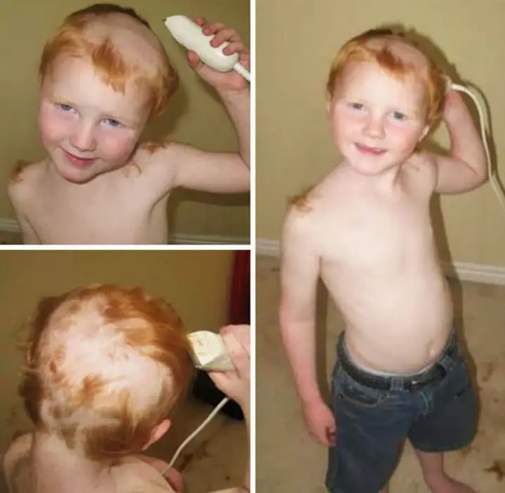 Niños q se tomaron muy enserio ser estilista pero fracasaron