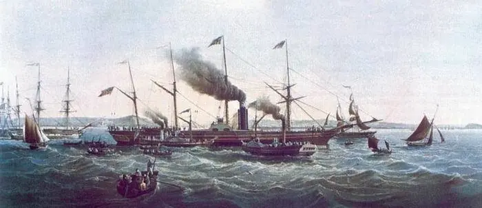 El gallardete azul del atlantico