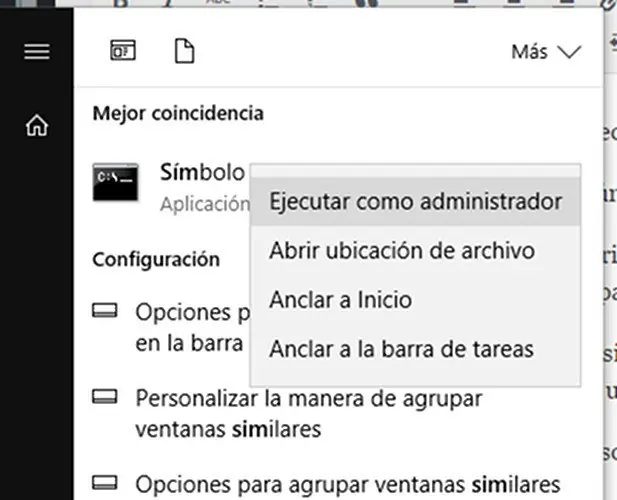 recuperar espacio original