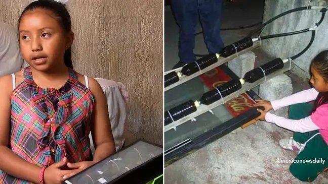 Construyó un calentador solar para agua con tan solo 8 años