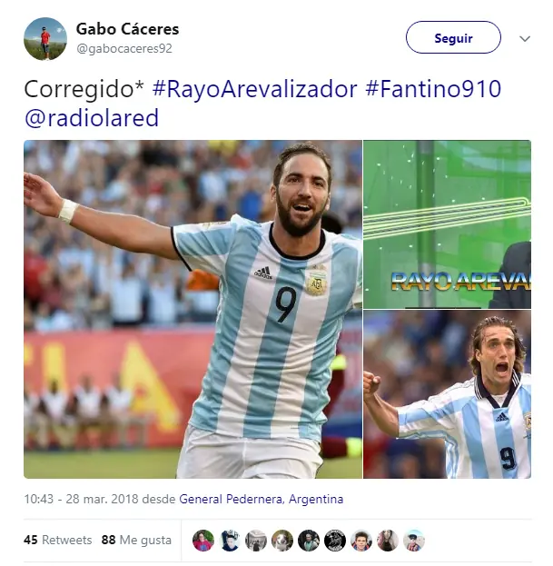 El #RayoArevalizador se hizo tendencia en las redes