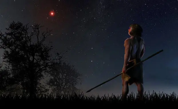 Cómo una estrella que pasó hace 70,000 años. . .