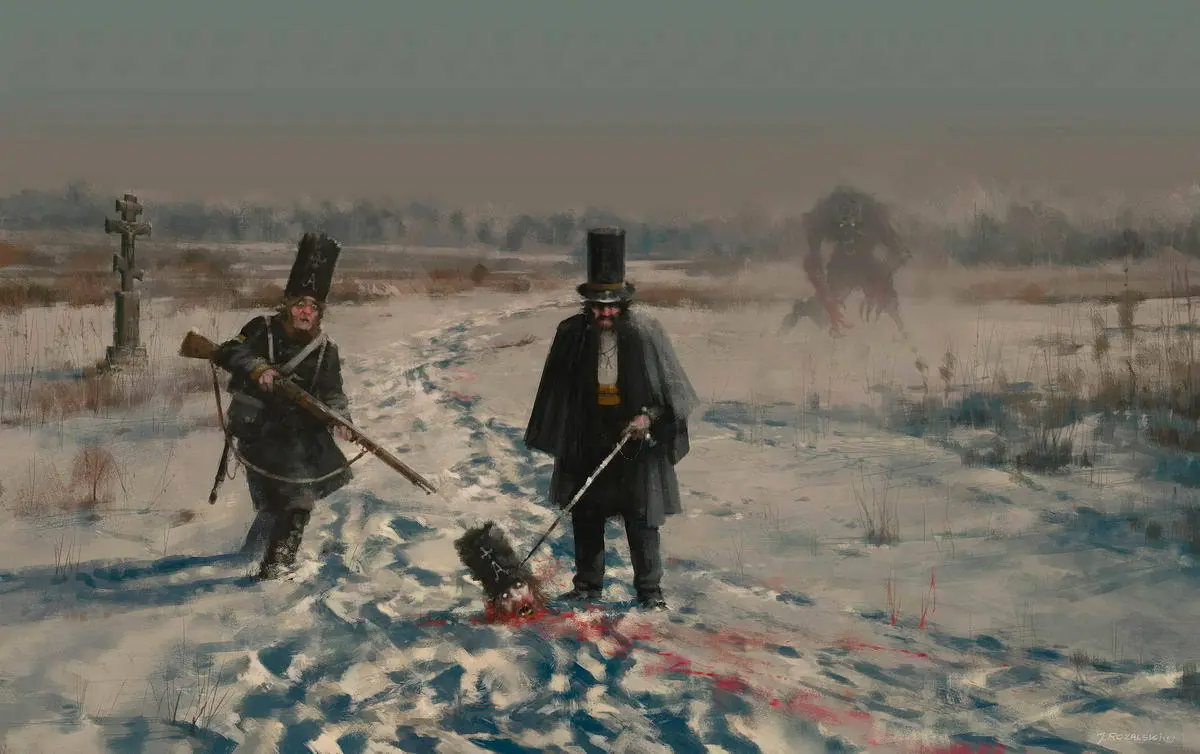 Jakub Rozalski , arte con estilo clasico y mechas de guerra.