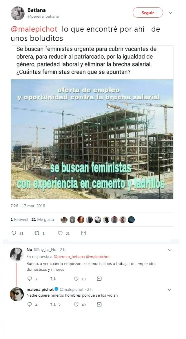 Pichot "Nadie quiere niñeros hombres porque se los violan"