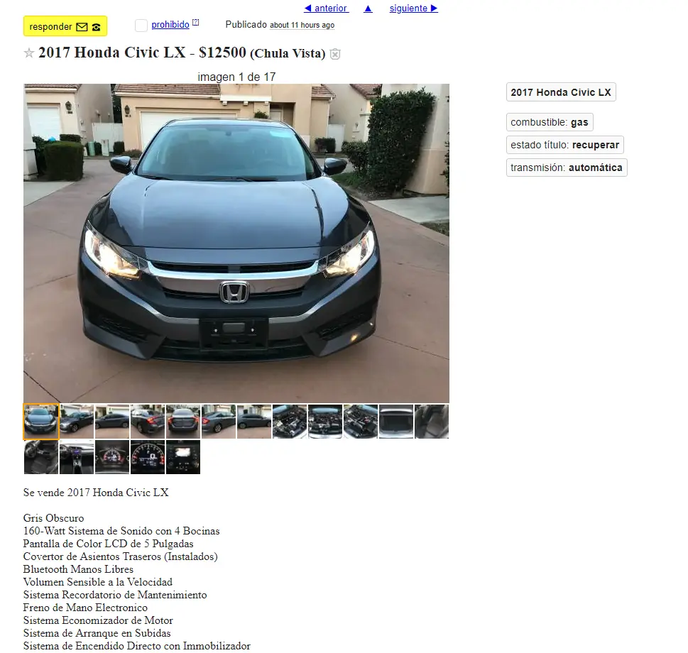 Cuanto cuesta un auto usado en Tijuana, México y en EEUU?