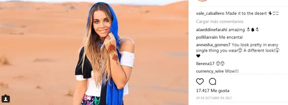 Valentina Caballero: Youtuber y modelo en Instagram