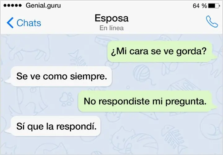 Mensajes de texto de personas que no maduraron ni  casados