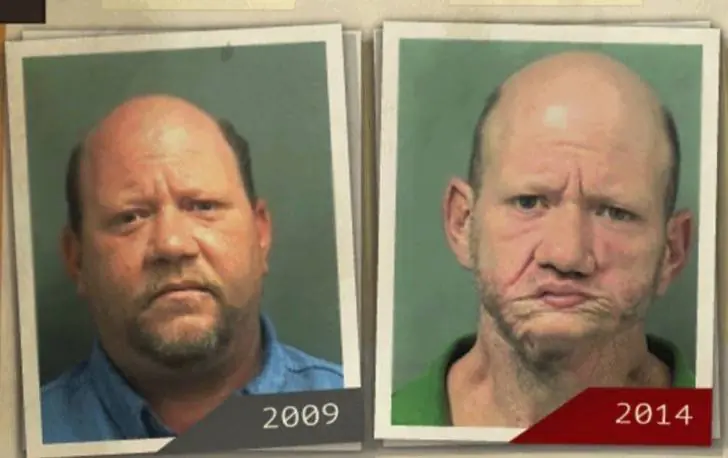 Antes y después de 15 personas adictas a las drogas