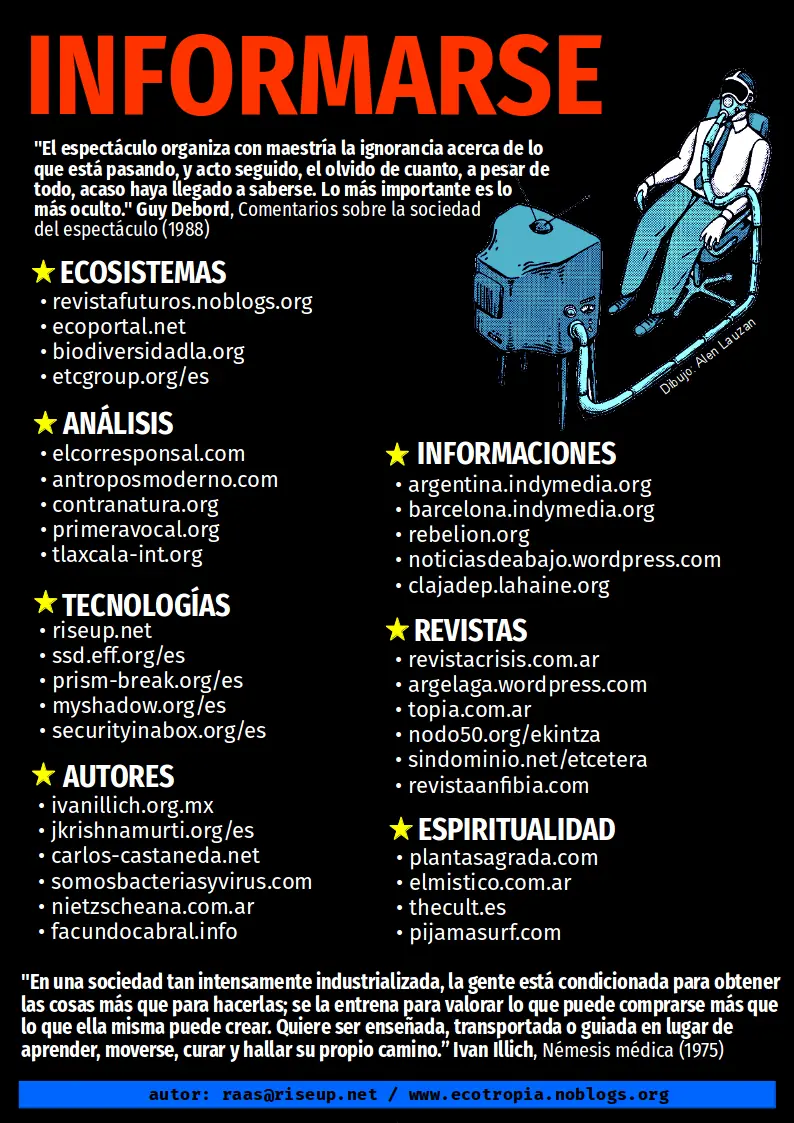 Informarse, hoja de links de análisis, ecología, etc
