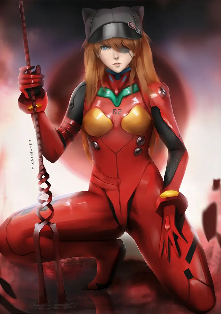 Dibujé a Asuka de Evangelion y te la muestro