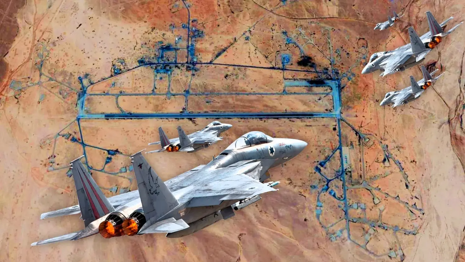 El ataque aéreo israelí sobre Siria el lunes