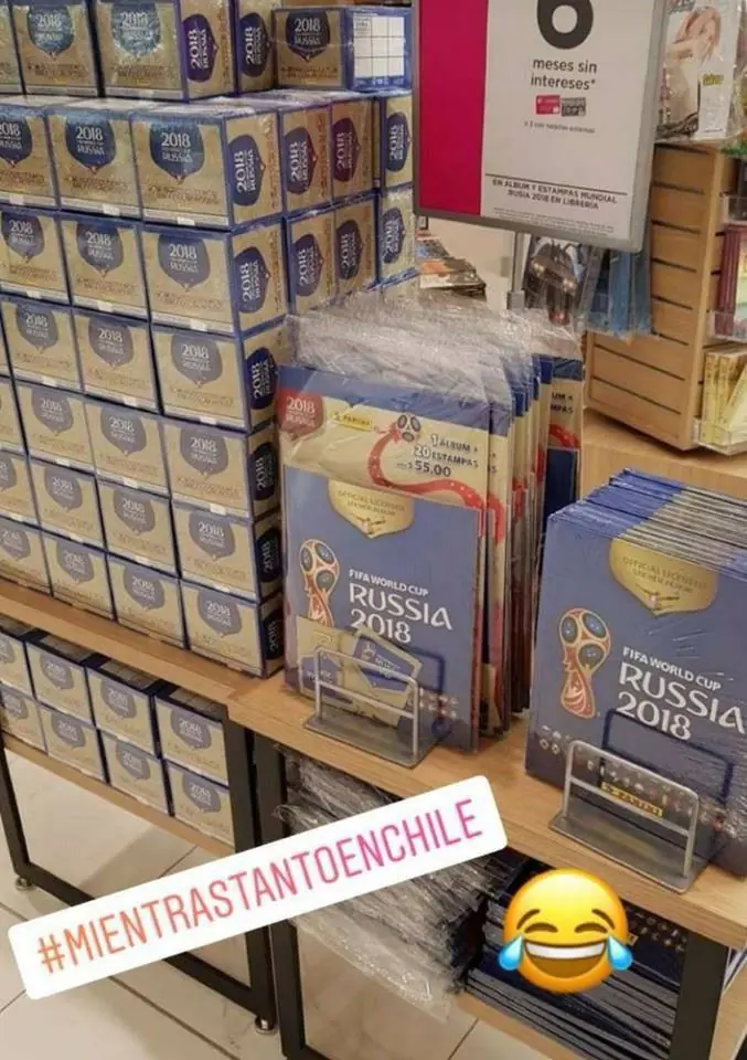 Chile: Venta del álbum del mundial 2018