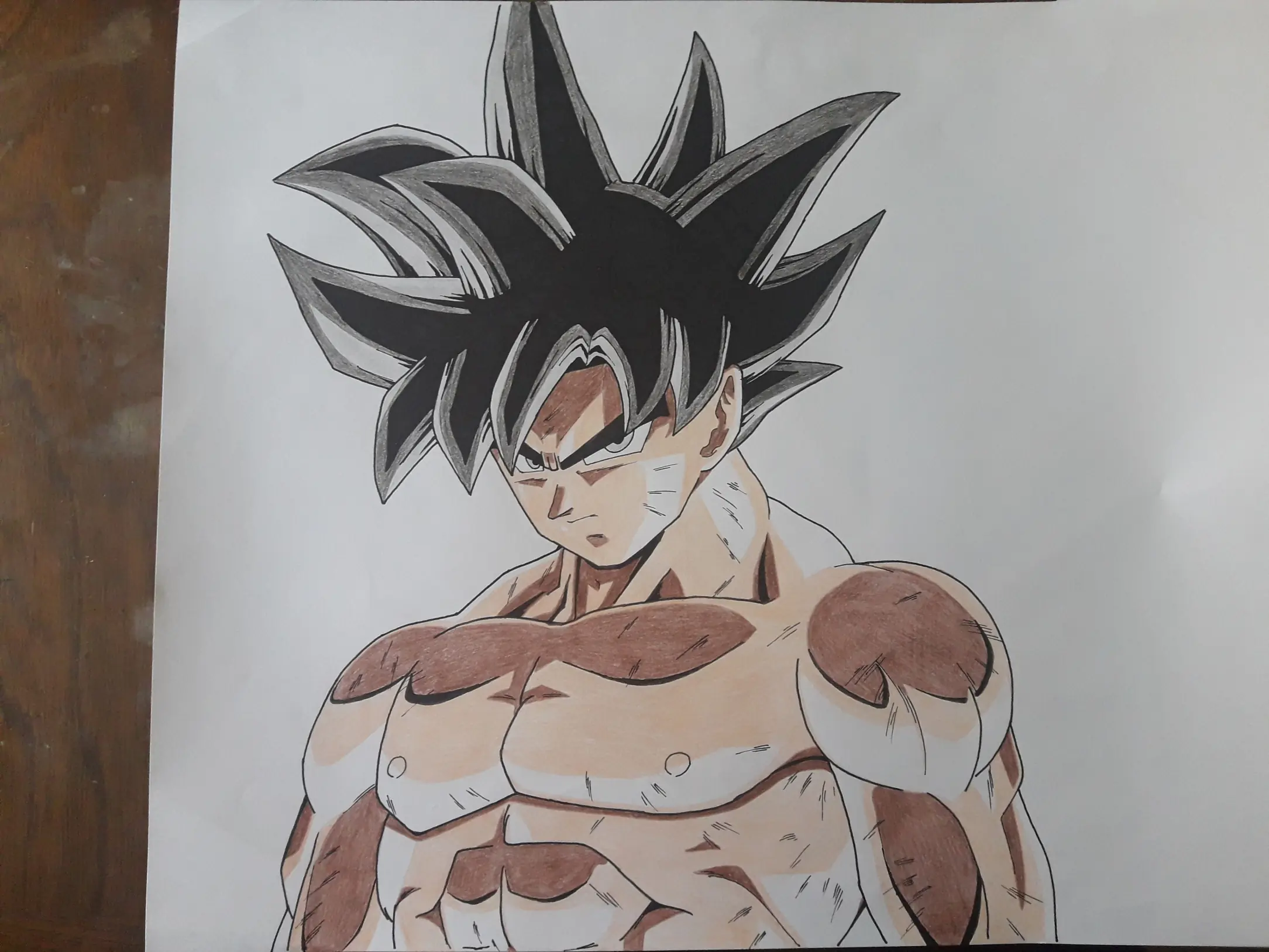 Goku Ultra Instinto, dibujo a mano, paso a paso!