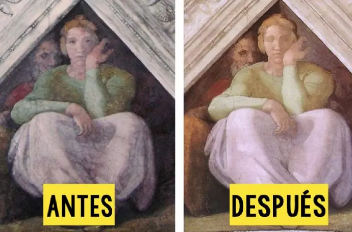 7 Antes y despues de restauradores que se cargaron el arte