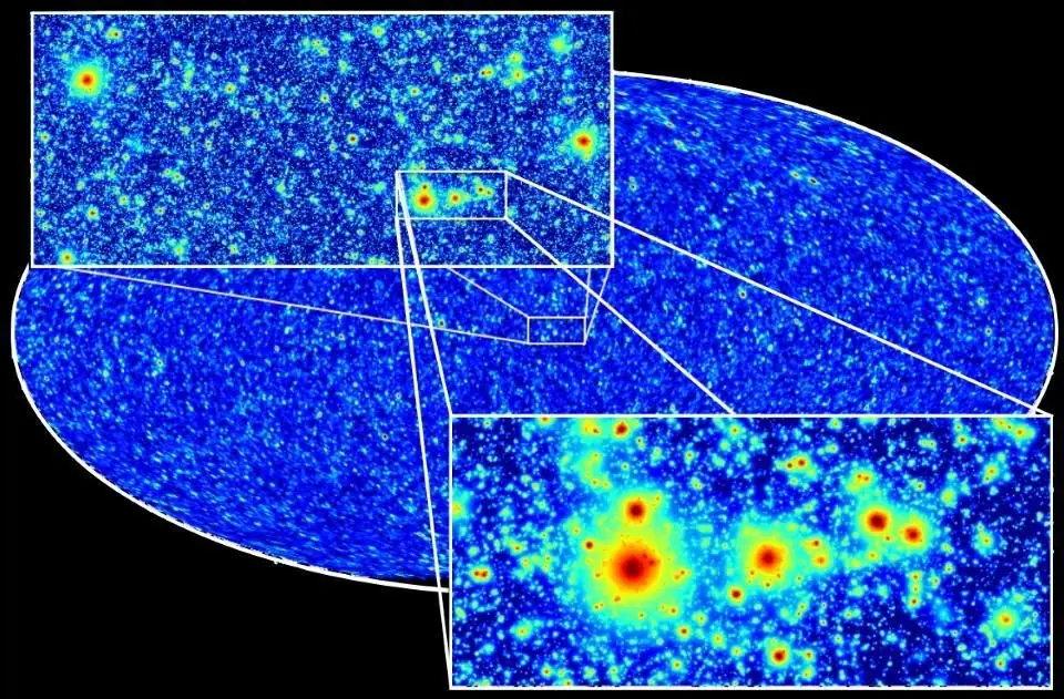 Un racimo de galaxias, a través de los ojos de Hubble. . .