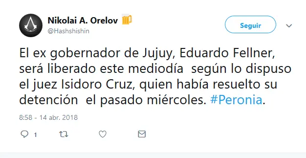 Duro poco: Liberaron a Eduardo Fellner