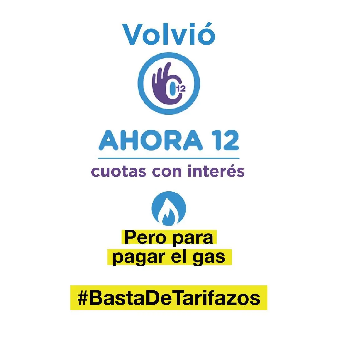 Gas en cuotas (y con recargo)