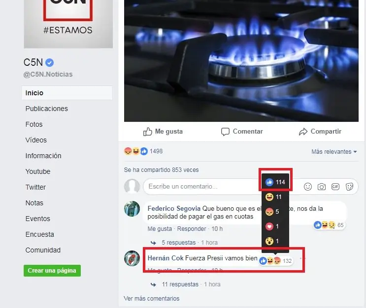 Facebook la truchada de los like