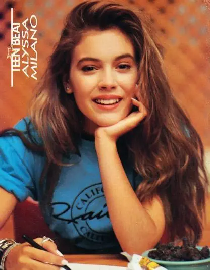 Hermosos años de Alyssa Milano, espectacular belleza lince!