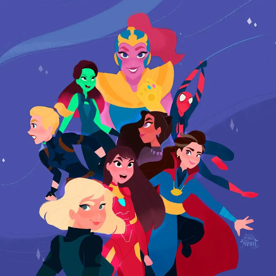 avengers si fueran mujeres