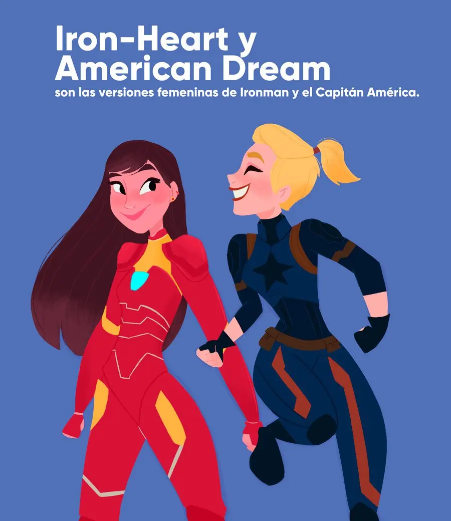 arte avengers mujeres