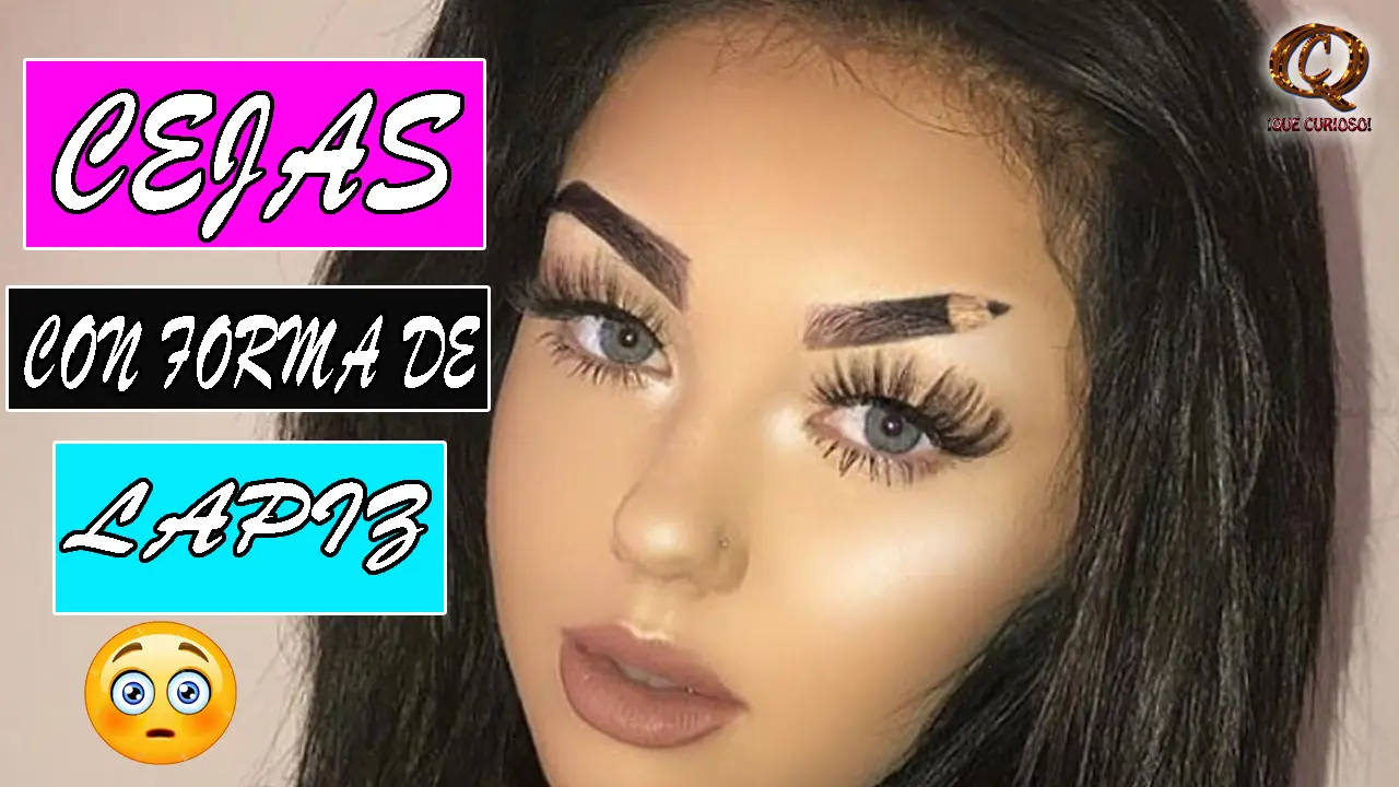 Cejas con forma de lápiz