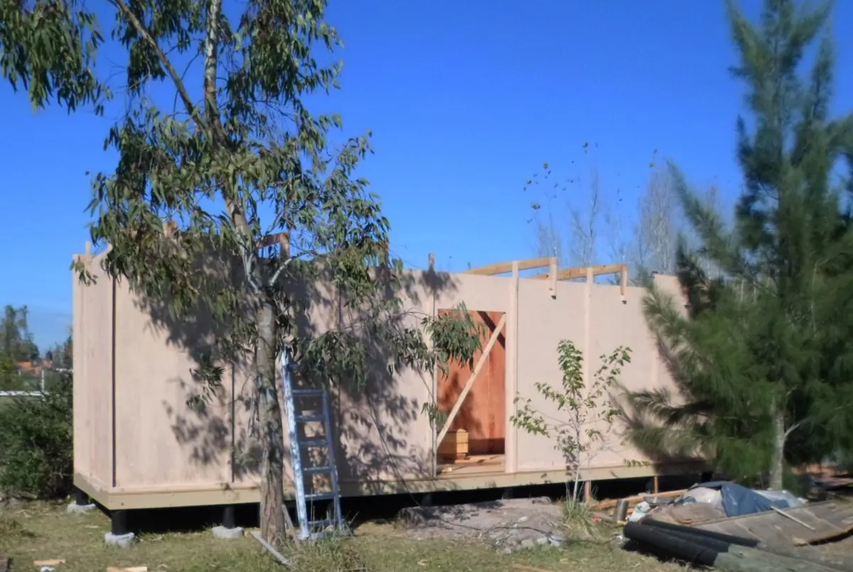 Construir una vivienda en madera. Modulo y paredes