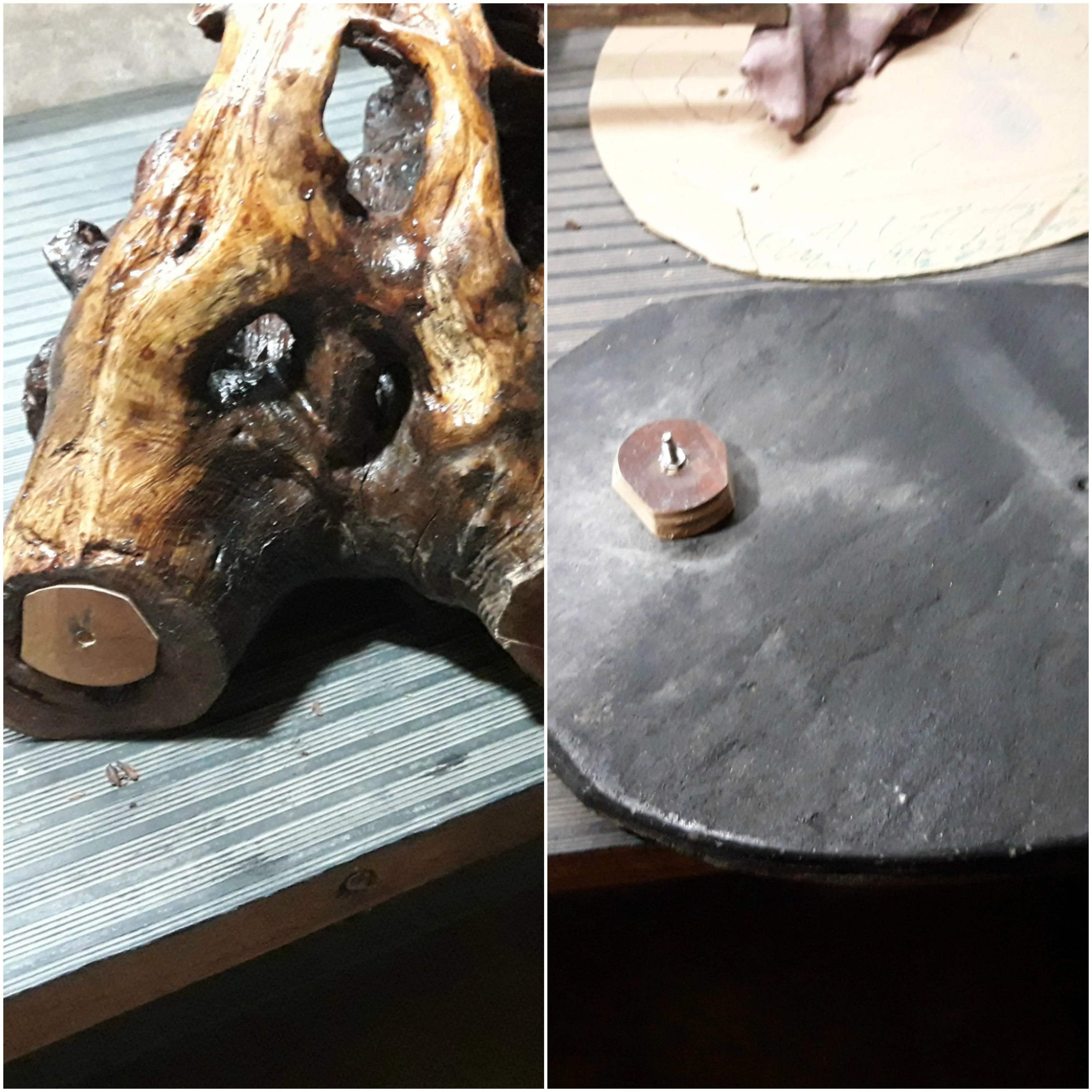 Enchufe de madera
