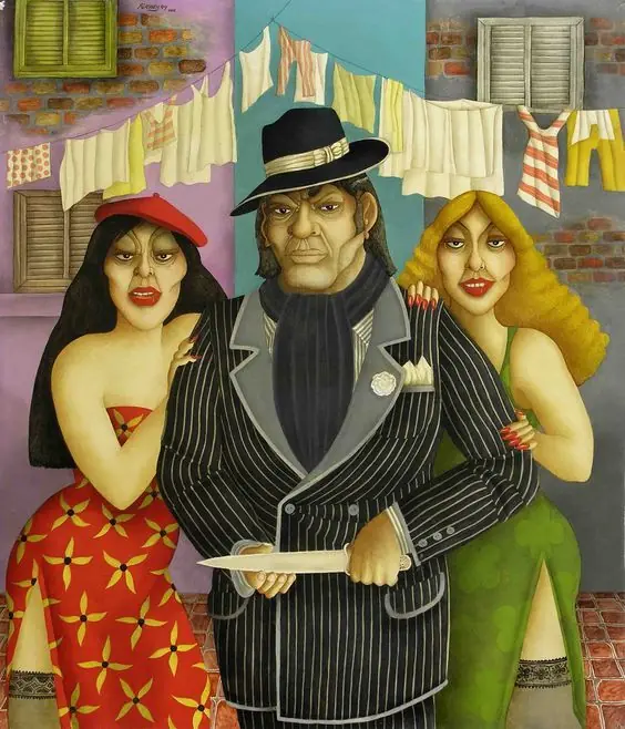 Las milongas de Carlos Ferreyra, arte impresionante.