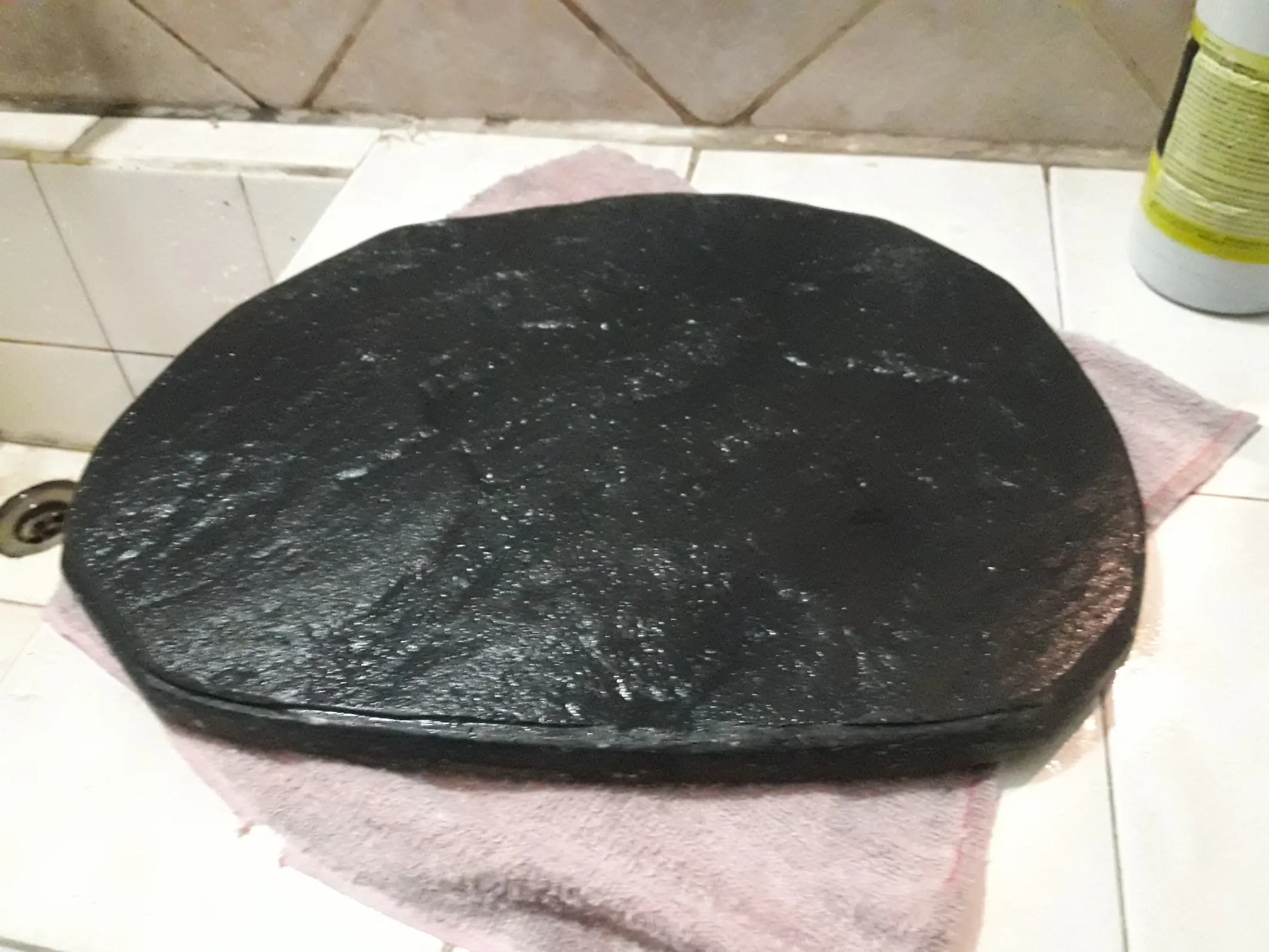 Lampara con piedras de cuarzo