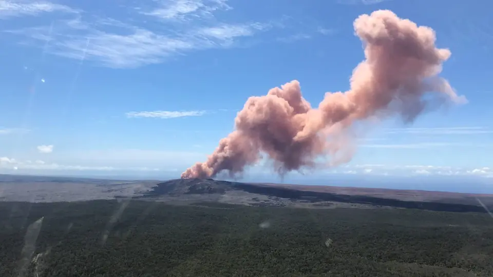 La ultima erupción del volcan de Hawaii preocupa